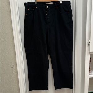 Levi’s Ribcage Straight Ankle Jeans, Size 18W